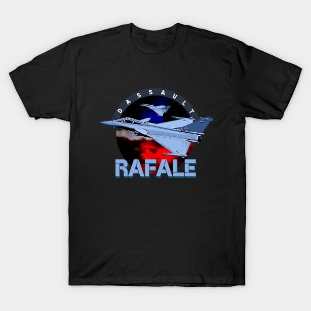 Dassault Rafale Aircraft T-Shirt by aeroloversclothing